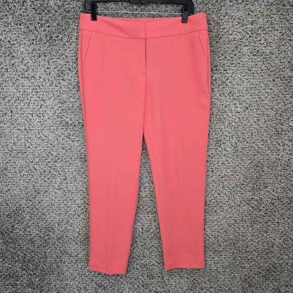 Talbots Pants Womens 6 Pink Signature Flat Front Zip Ankle Career Casual Ladies‎ - Picture 1 of 9